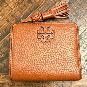 Tory Burch Taylor mini tassel zip Leather Wallet